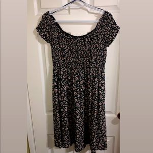 Suzy Shier Floral Off-Shoulder Dress